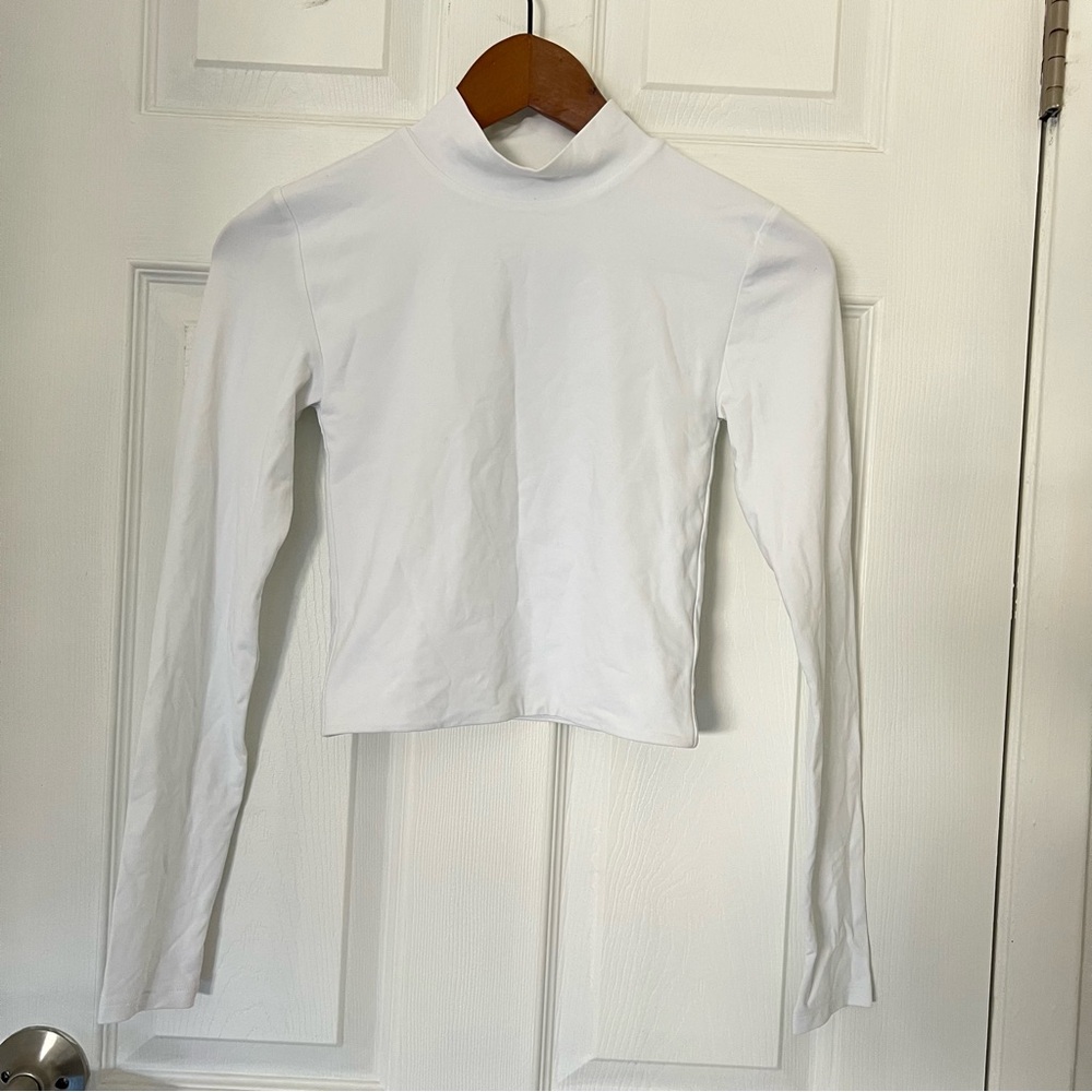 Aritzia Long Sleeve Mock Neck Top